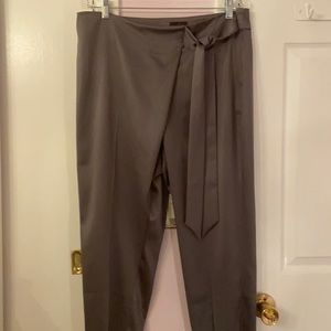 White House black market Beautiful dressy dark gray , satin looking finish .